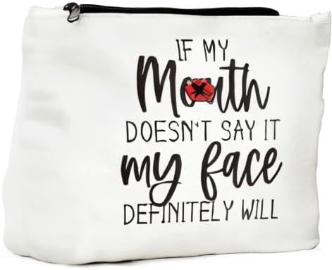 Funny Gifts for Women Makeup Bag Friendship Gifts Cosmetic Bag Zipper Pouch