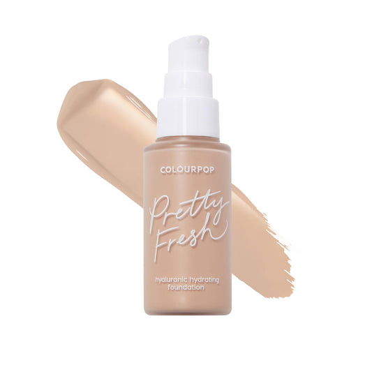 ColourPop Pretty Fresh Liquid Foundation - Hydrating Foundation with Medium, Buildable Coverage & a Natural Finish - Enriched with Hyaluronic Acid & Coconut Water - Light 70W (1 oz)