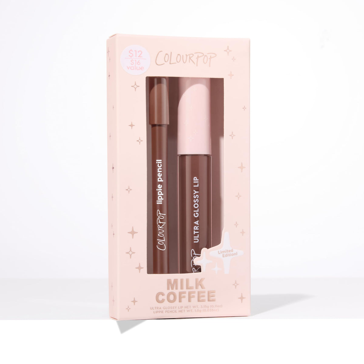 ColourPop Dream Duo Lip Kit - High-Pigment, Long-Lasting & Sharpenable Lip Liner and Lip Gloss with High-Impact Color - Includes Shades Five Stars & Pasadena (2 Count)