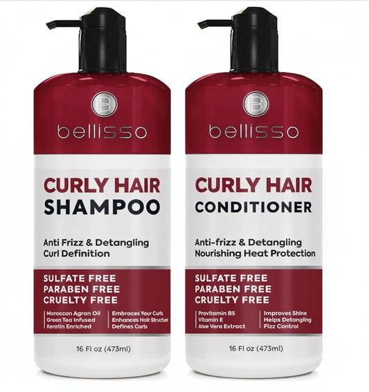 Rice Water Shampoo and Conditioner Set - Sulfate Free for Thin and Fine Hair - Fuller, Thickening Formula for Women and Men - With Strengthening Saw Palmetto - Anti Thinning, Volumizing for Thick Hair