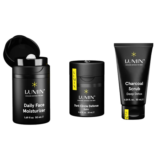 Lumin Smooth Operator Skincare Kit for Men | Face Wash Scrub & Moisturizer