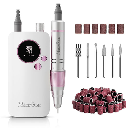 MelodySusie Clip-On SC320F Rechargeable Nail Drill 30,000 RPM for Beginners