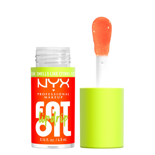 NYX PROFESSIONAL MAKEUP Fat Oil Lip Drip, Moisturizing Lip Oil Gloss, Vegan Tinted Formula, Up to 12 HR Hydration - Missed Call (Sheer Pink)
