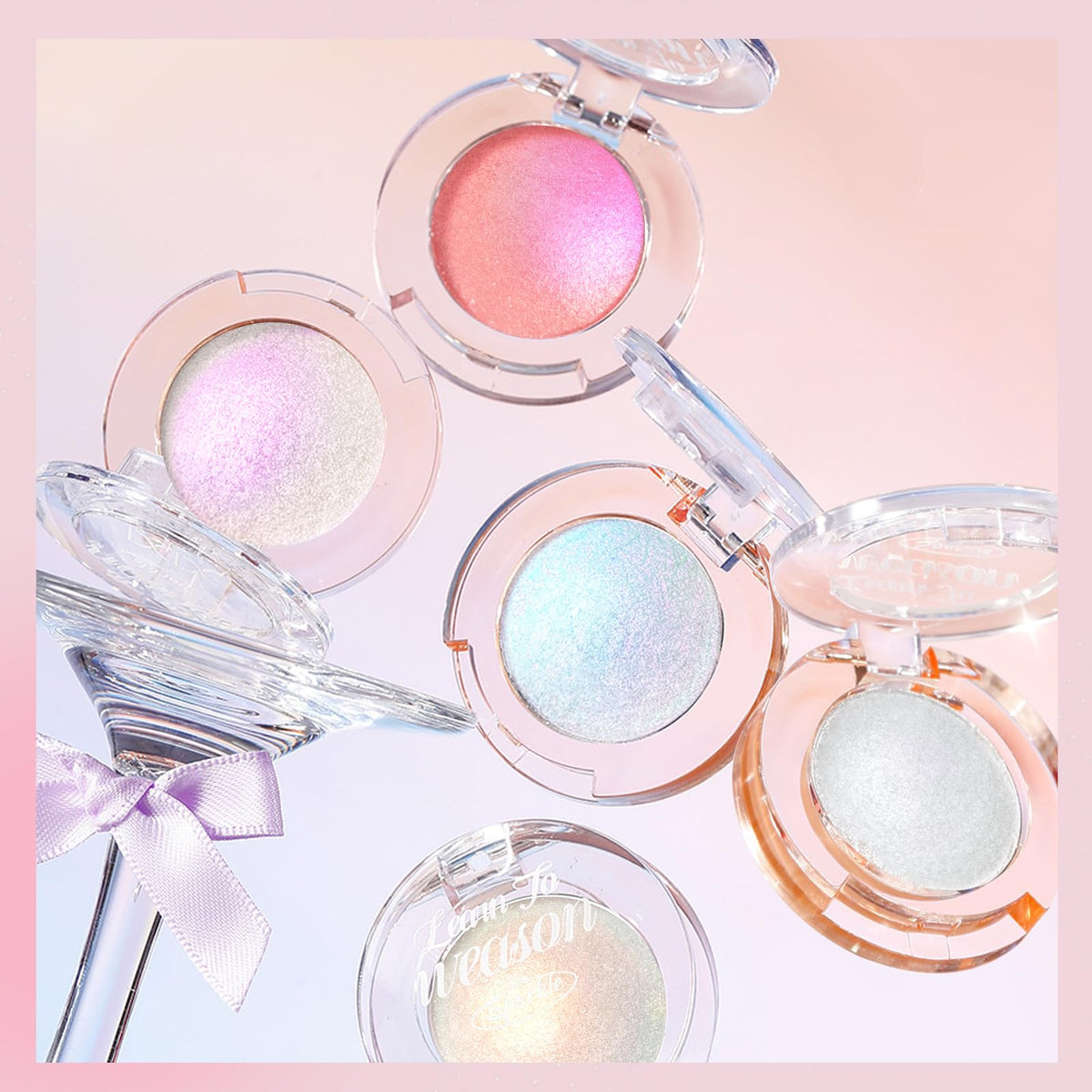 HOSAILY Holographic Duochrome Blue Glitter Eyeshadow, Color Shift Metallic Shimmer Eyeshadow Palette, Chameleon Sparkle Inner Corner Eye Highlighter, Iridescent Eye Shadow Palette Fairy Makeup#04