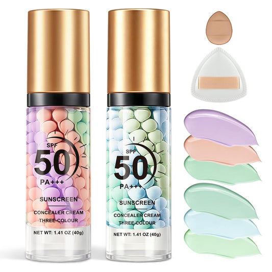 2PCS Color Correcting Primer for Face before Makeup