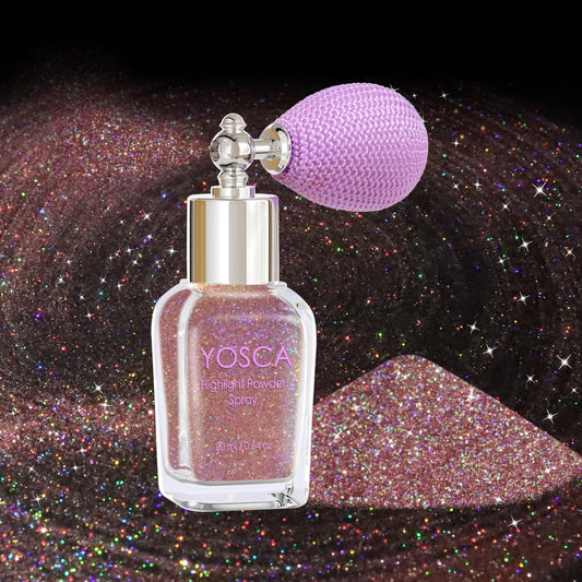 Yosca Body Glitter Spray, 30ML Holographic Body Shimmer Powder Hair Spray