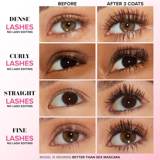 Too Faced Storybook Lashes Travel Size Mascara Set | Better Than Sex + Ribbon Wrapped Lash Tubing Mini Mascara Gift Set