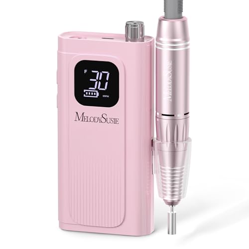 MelodySusie Clip-On SC300F Cordless Nail Drill 30,000 RPM for Beginners