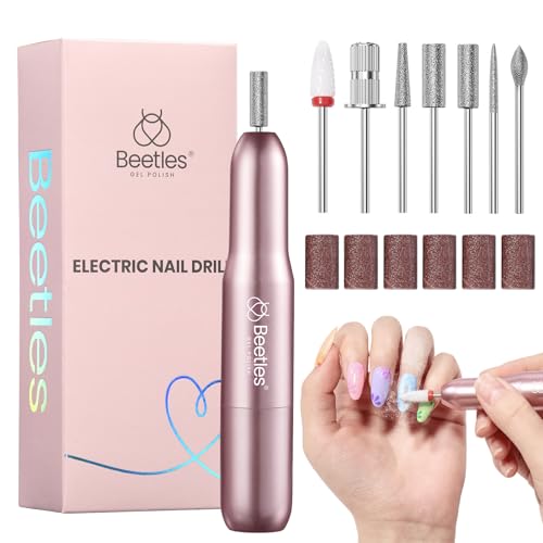 Beetles Electric Nail Drill Kit, 7 Drill Bit 0-12000 RPM Electric Nail File