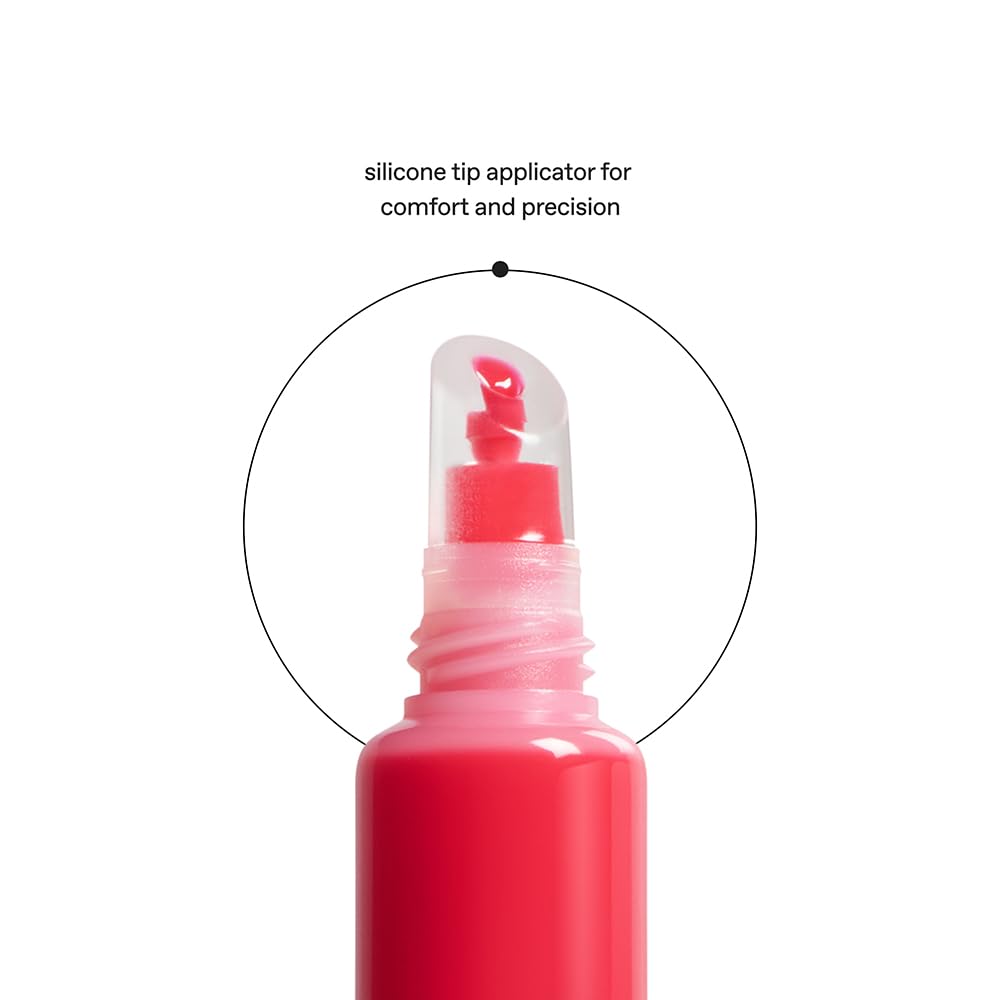 r.e.m. beauty Wicked: For Good | Poppy Plumping Lip Gloss | Instant Plumping Effect for Hydrated, Softer and Smoother Lips | Silky, Non-Sticky Feel | 0.34 Fl Oz