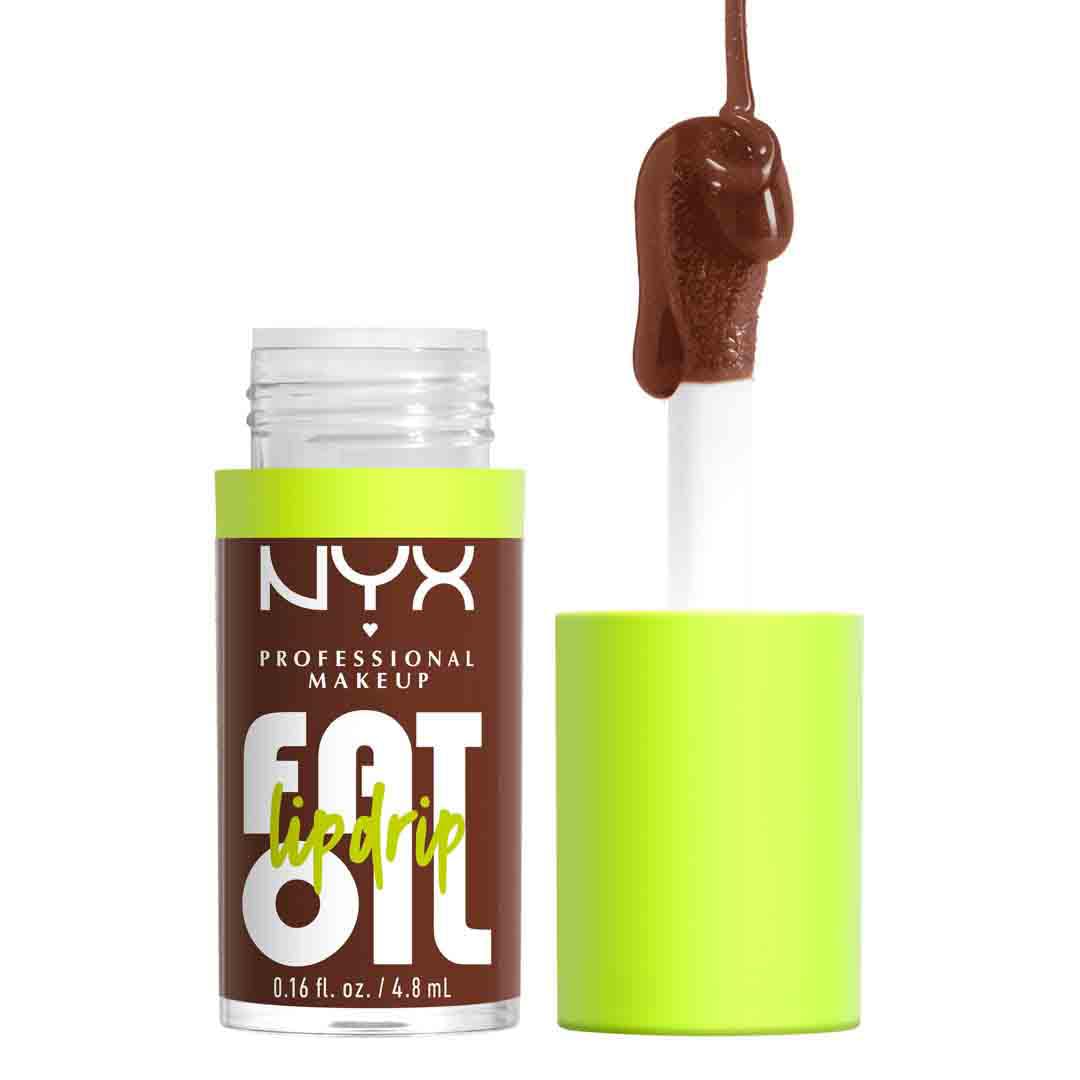 NYX PROFESSIONAL MAKEUP Fat Oil Lip Drip, Moisturizing Lip Oil Gloss, Vegan Tinted Formula, Up to 12 HR Hydration - Missed Call (Sheer Pink)