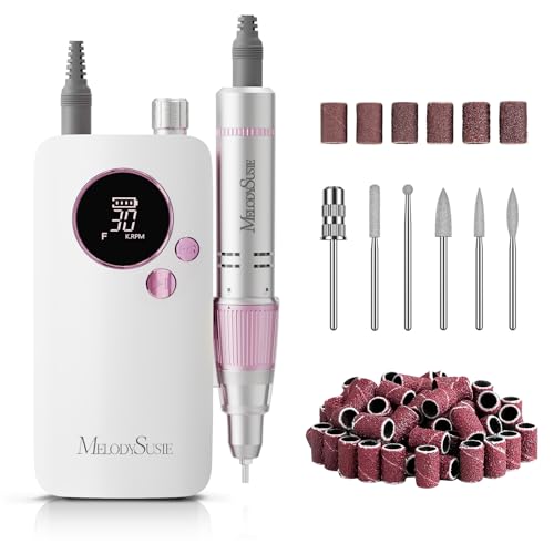 MelodySusie Clip-On SC320F Rechargeable Nail Drill 30,000 RPM for Beginners