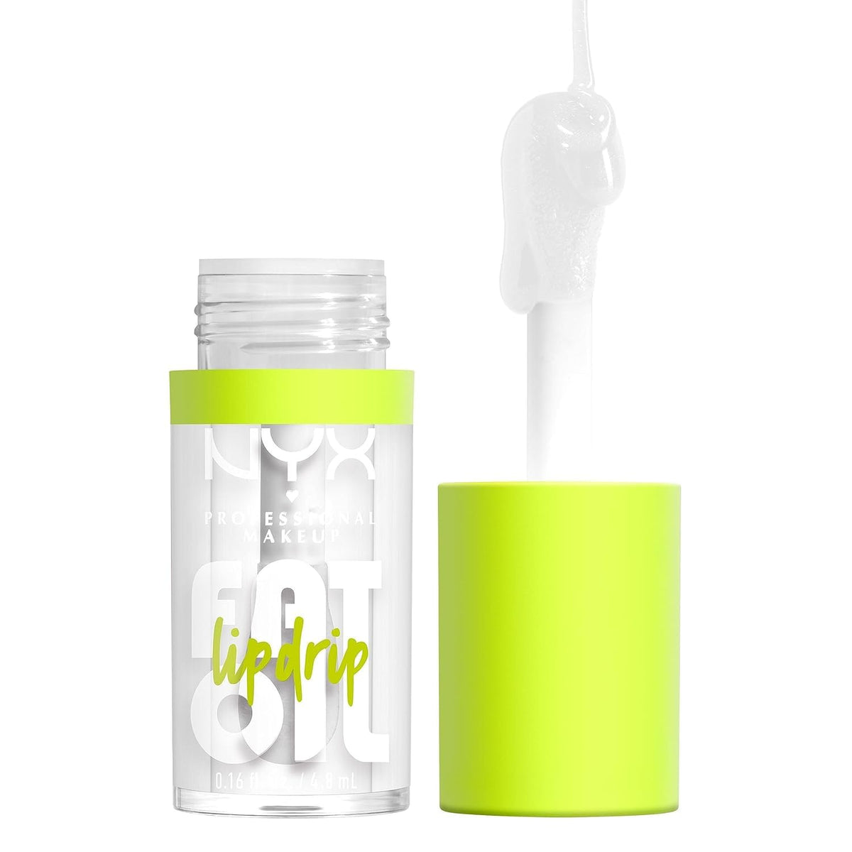 NYX PROFESSIONAL MAKEUP Fat Oil Lip Drip, Moisturizing Lip Oil Gloss, Vegan Tinted Formula, Up to 12 HR Hydration - Missed Call (Sheer Pink)