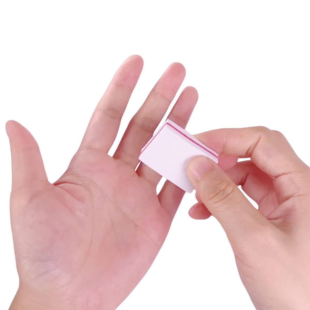 Nail Buffers (50 Pack), Mini Buffer Block Nail File for Acrylic Nails and Natural Nails, 100/180 Grit Nail Buffer Block Bulk Buffing Blocks for Nail Buff Professional Manicure File Blocks Set Pink