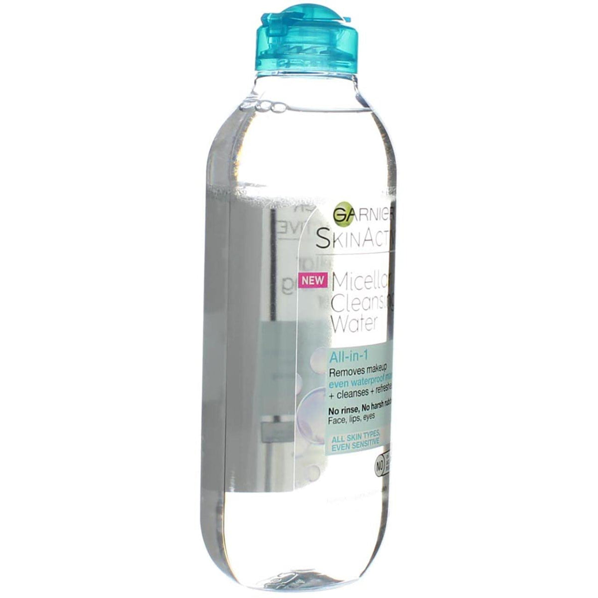 Garnier SkinActive Micellar Water For Waterproof Makeup, Facial Cleanser & Makeup Remover, 13.5 Fl Oz (400mL), 1 Count (Packaging May Vary)