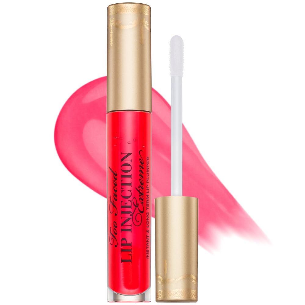 Too Faced Lip Injection Lip Plumper | Hydrating Lip Gloss for Fuller-Looking Lips | Original, Maximum Plump, Cooling Gloss & Plumping Click Formulas