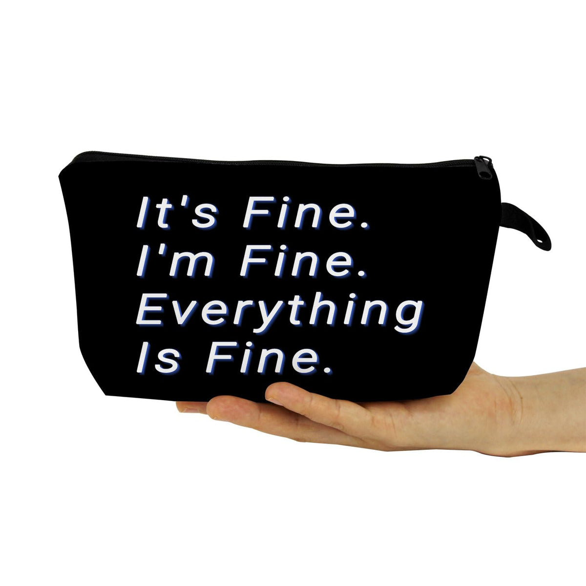 Funny Quote Print Small Cosmetic Bag -1