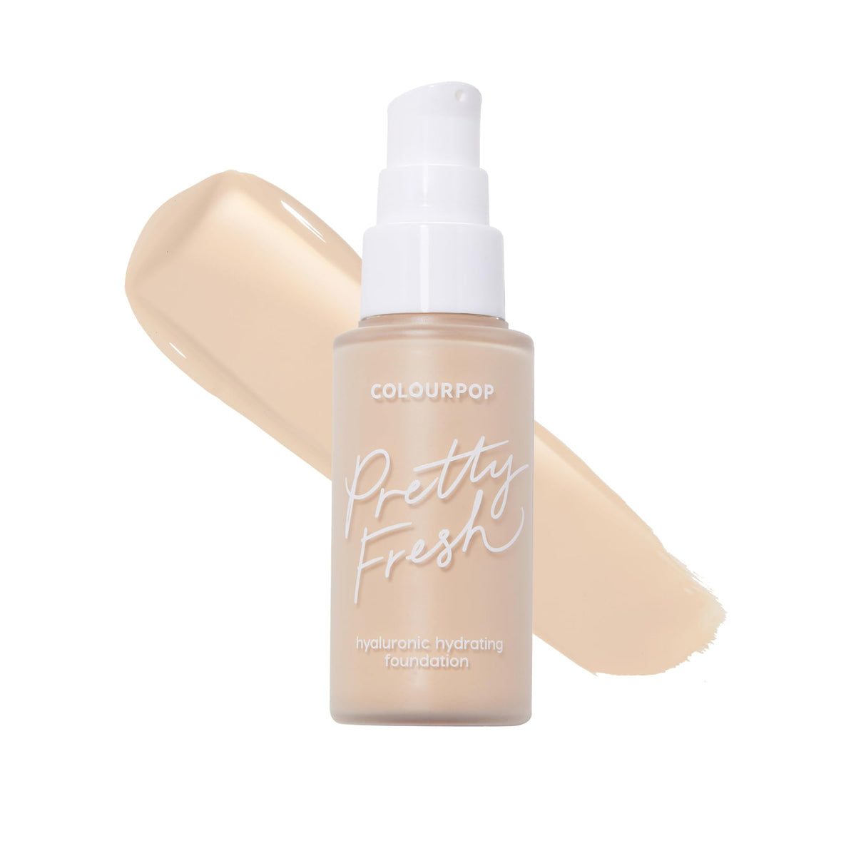 ColourPop Pretty Fresh Liquid Foundation - Hydrating Foundation with Medium, Buildable Coverage & a Natural Finish - Enriched with Hyaluronic Acid & Coconut Water - Light 70W (1 oz)