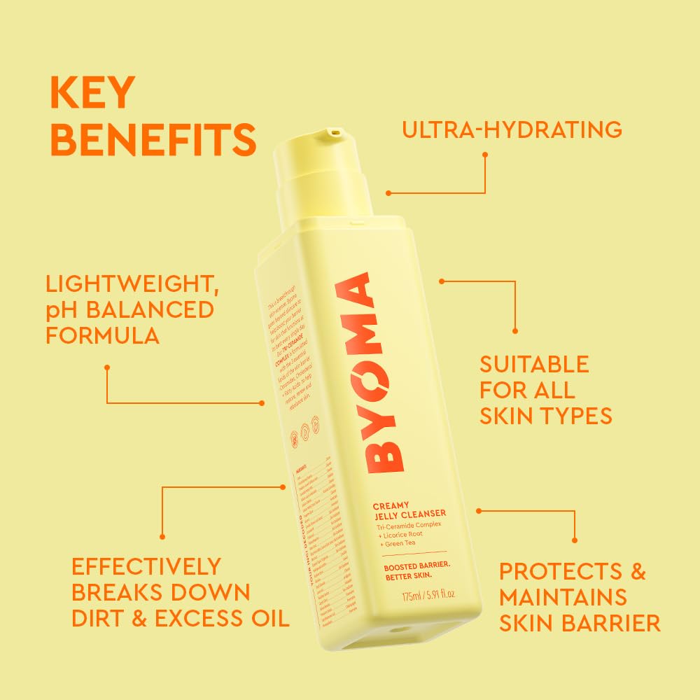 BYOMA Face Wash - Creamy Jelly Cleanser for All Skin Types