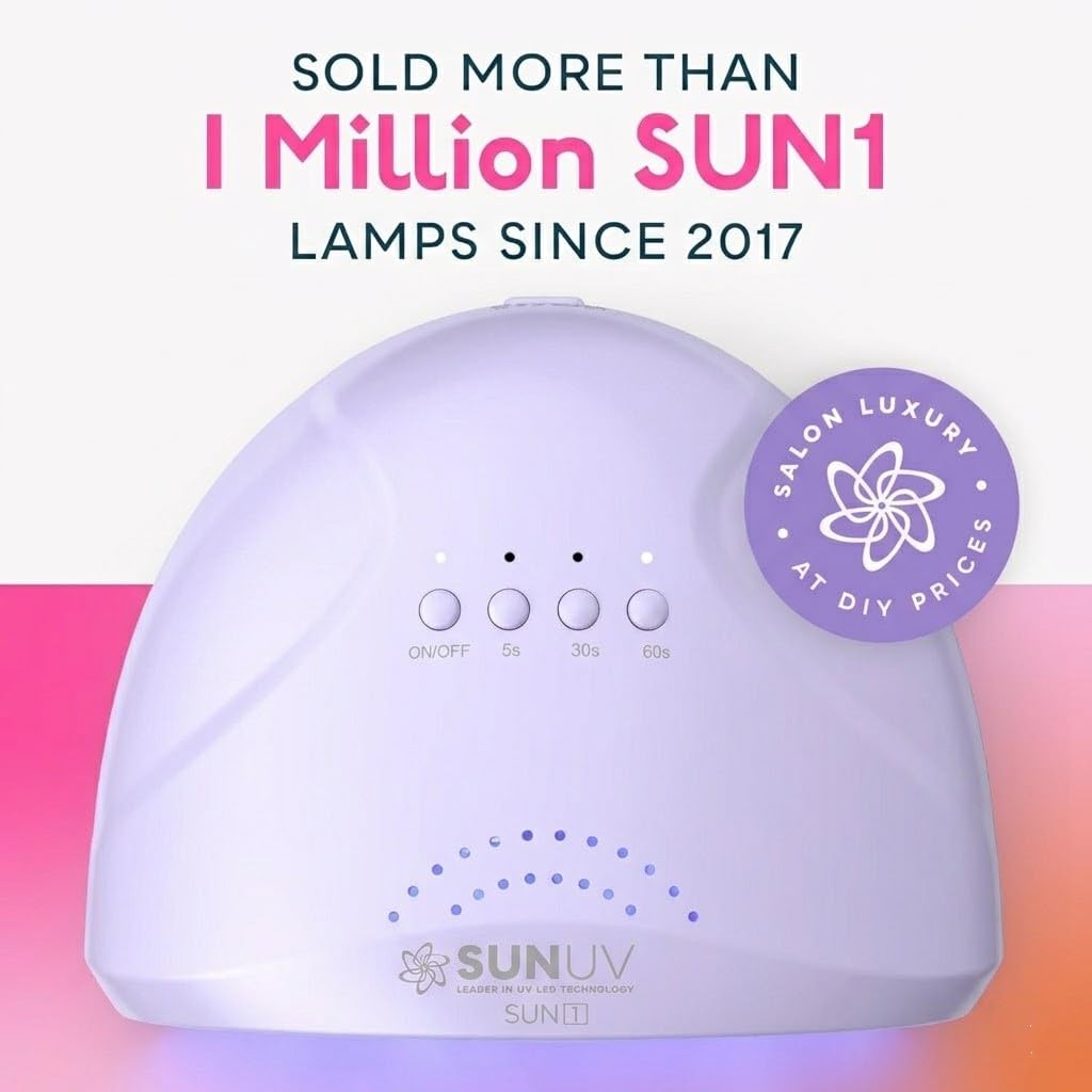 SUNUV UV LED Nail Lamp, Gel Light for Nail Polish UV Dryer SUNONE White