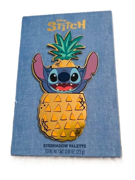 Taste Beauty Disney Stitch Eyeshadow Palette with Mirror, 12 Shimmering Shades, 0.81 oz, Limited Edition Summer Collection with Pinapple Design