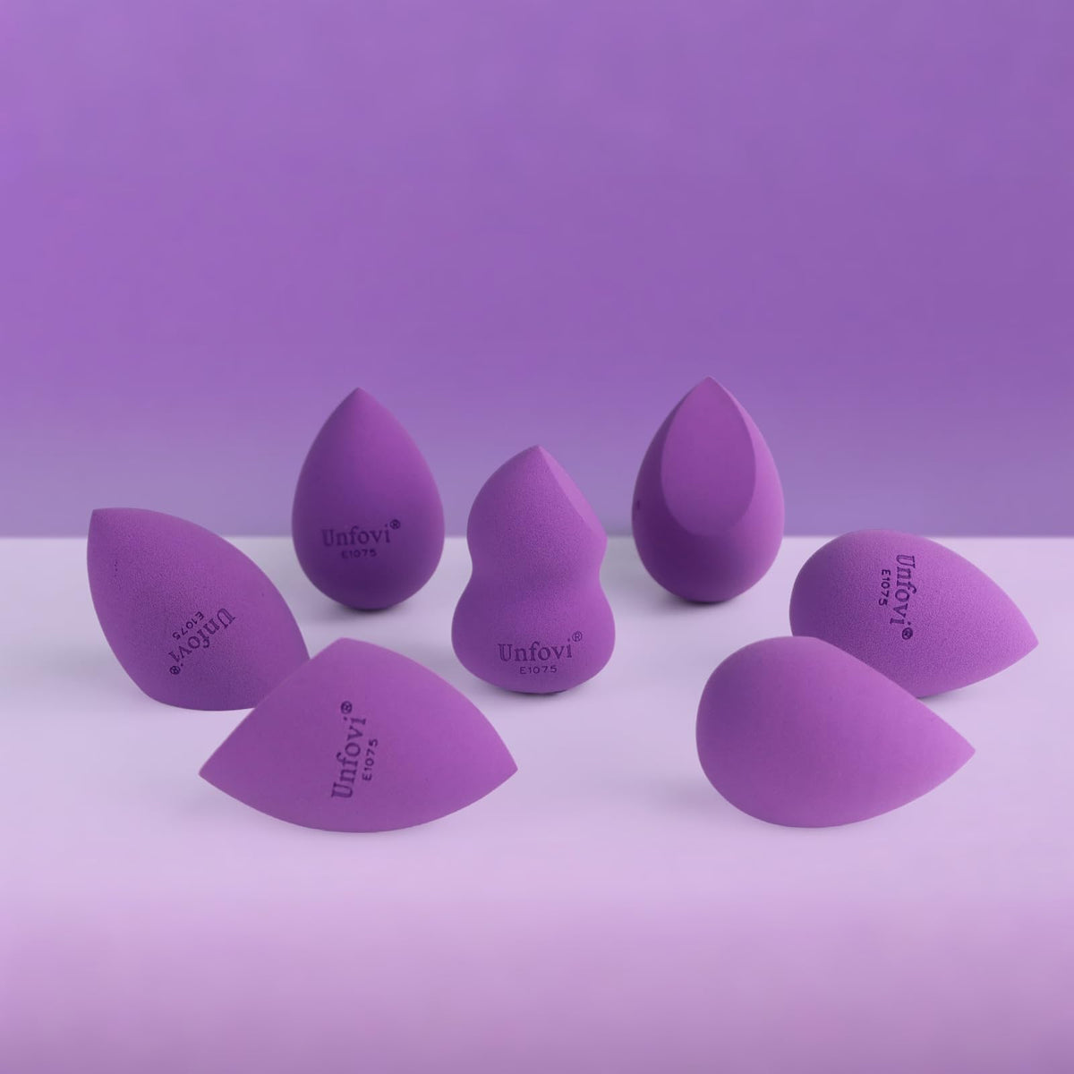 7-Pack Makeup Sponges Set, Cosmetic Sponge for Foundation & Concealer, Latex-Free Reusable Beauty Face Blender, Soft Makeup Blenders for Liquid, Cream, Powder Wet/Dry Application (Multi)