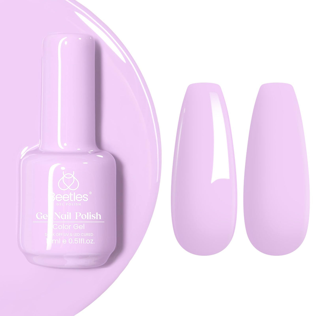 Beetles White Gel Nail Polish, 1pc 15ml White Gel Polish