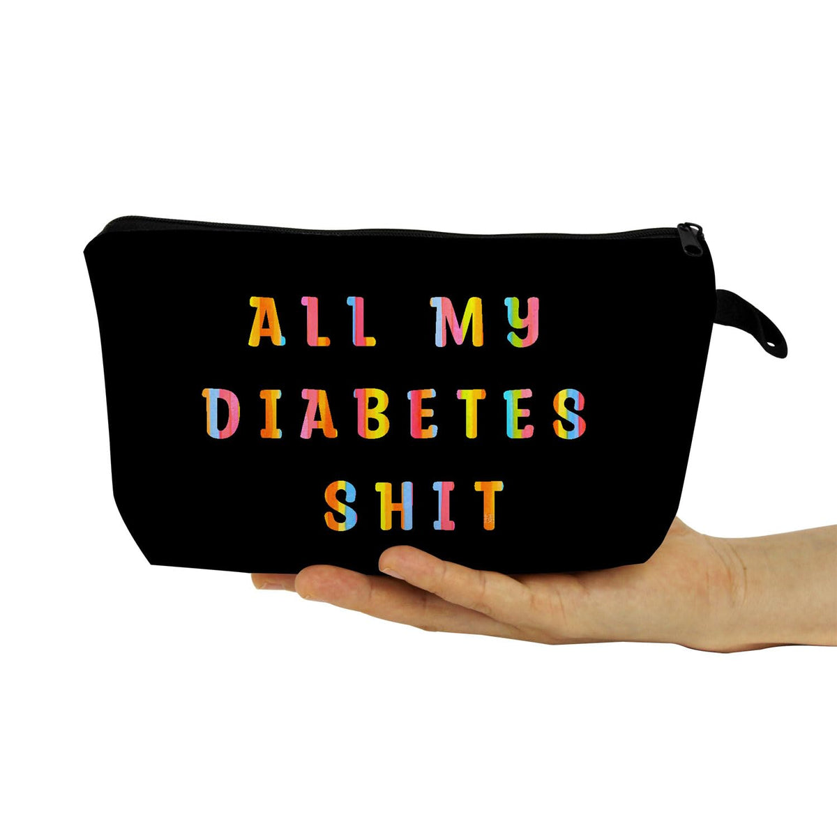 Funny Quote Print Small Cosmetic Bag -1