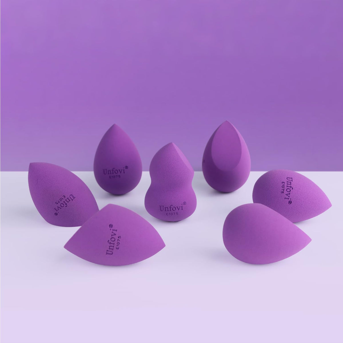 7-Pack Makeup Sponges Set, Cosmetic Sponge for Foundation & Concealer, Latex-Free Reusable Beauty Face Blender, Soft Makeup Blenders for Liquid, Cream, Powder Wet/Dry Application (Multi)