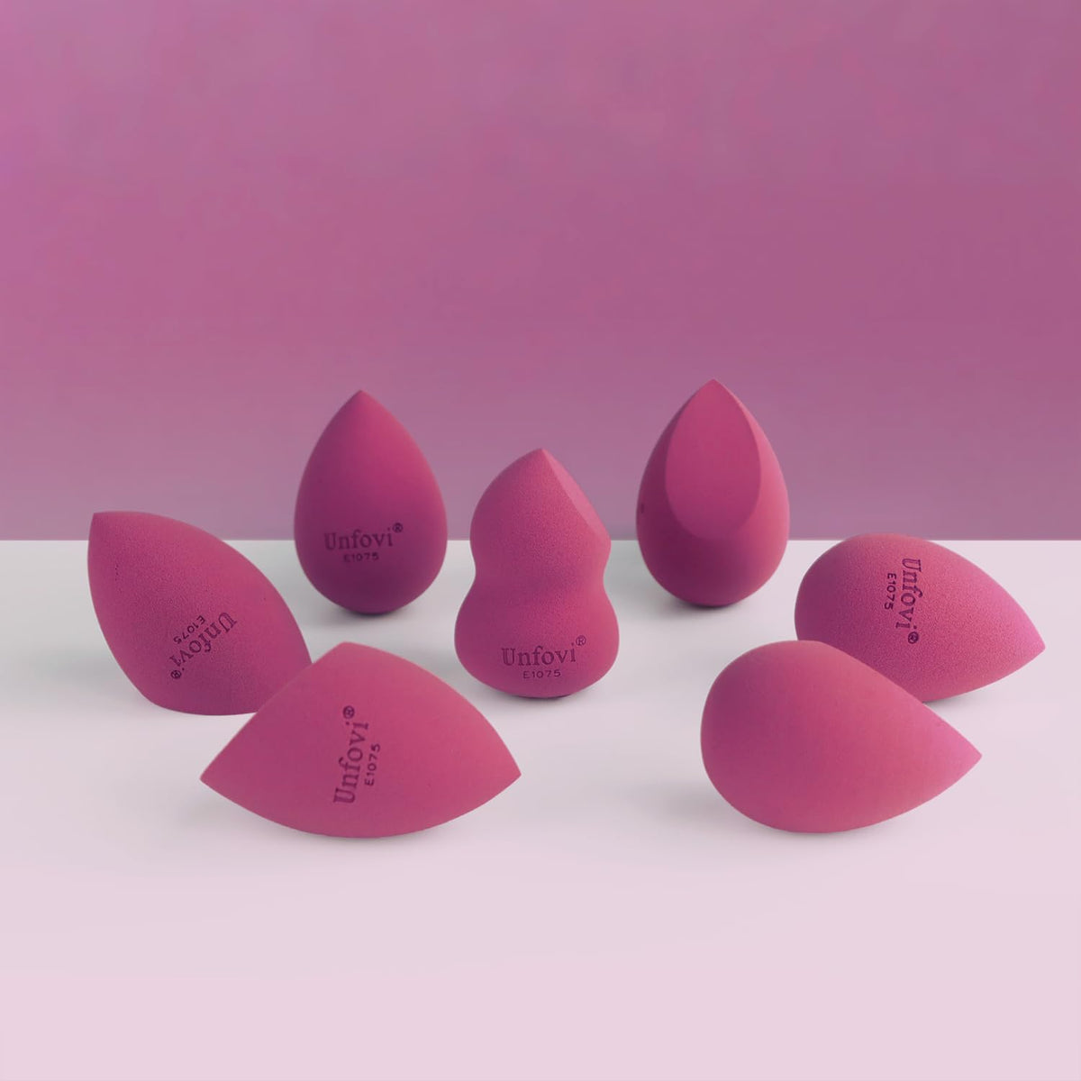 7-Pack Makeup Sponges Set, Cosmetic Sponge for Foundation & Concealer, Latex-Free Reusable Beauty Face Blender, Soft Makeup Blenders for Liquid, Cream, Powder Wet/Dry Application (Multi)