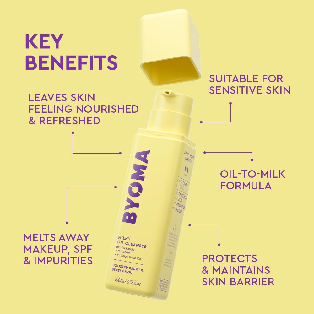 BYOMA Milky Oil Cleanser, Hydrating Barrier Repair Cleanser (100ml)
