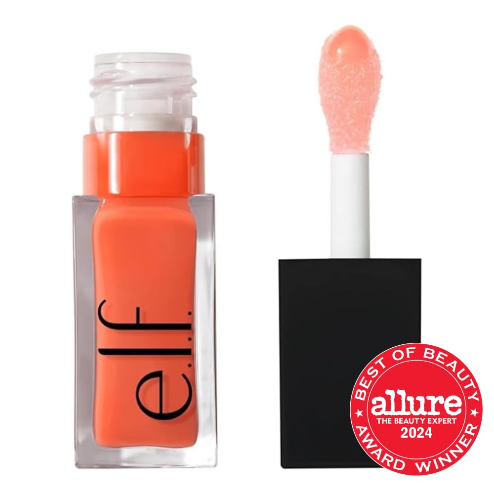 e.l.f. Glow Reviver Lip Oil, Tinted, Hydrating & Non-Sticky, Jam Session