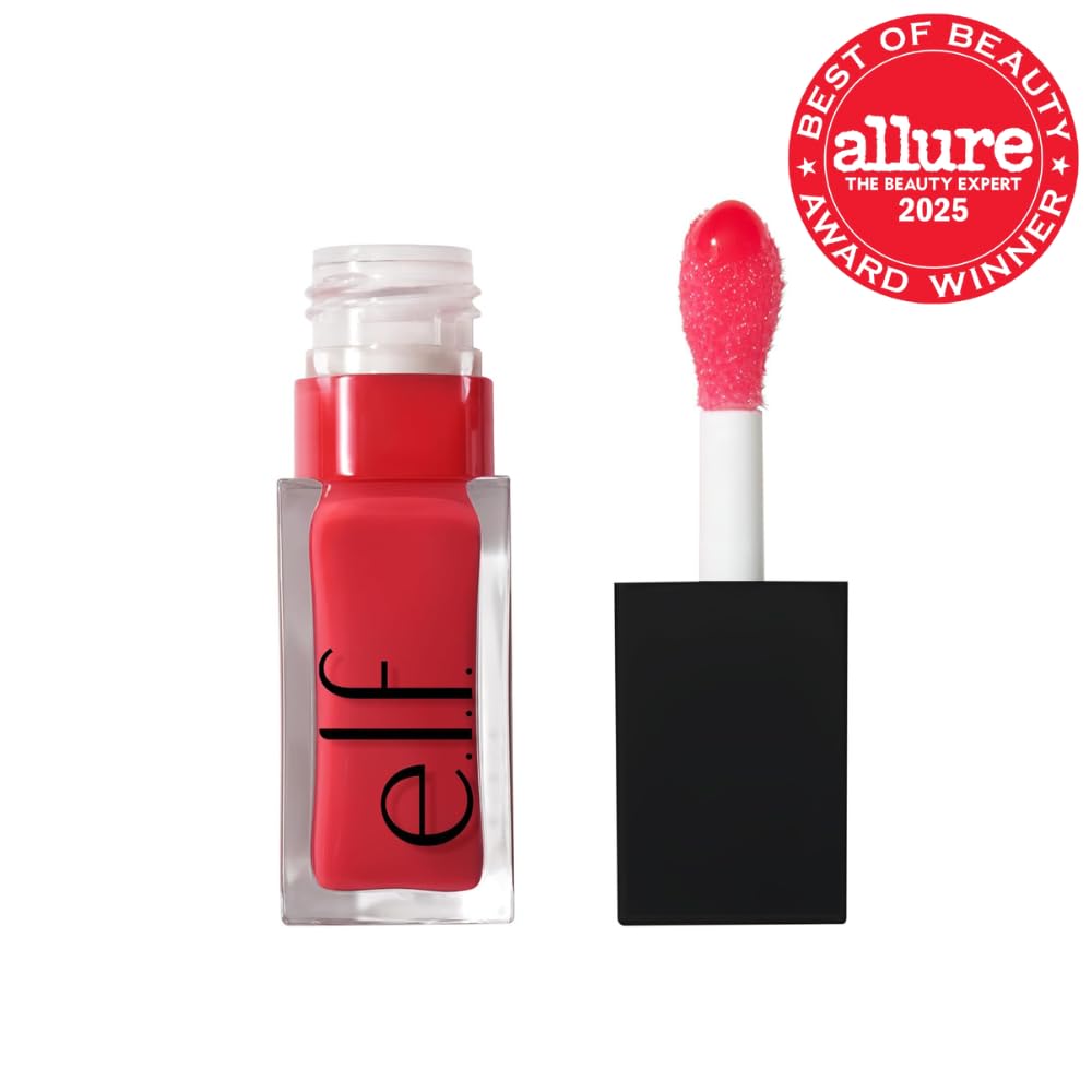 e.l.f. Glow Reviver Lip Oil, Tinted, Hydrating & Non-Sticky, Jam Session
