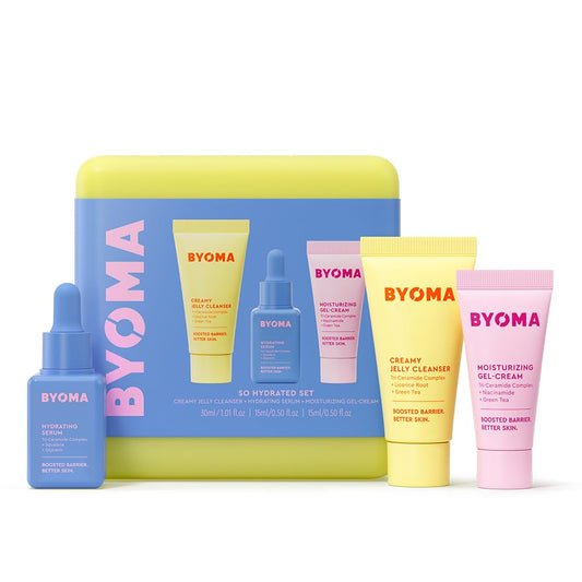 BYOMA So Hydrated Travel Size Gift Set - Skincare Minis (30ml, 15ml, 15ml)