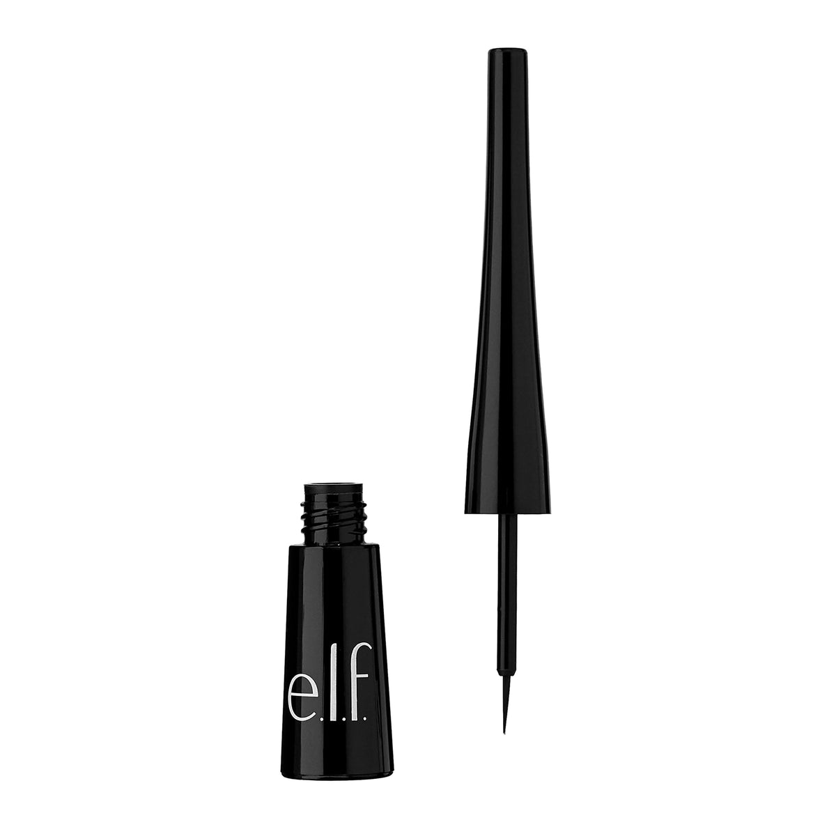 e.l.f. Expert Liquid Liner, High-Pigmented, Extra-Fine Liquid Eyeliner For Precise Definition, Long-Lasting, Vegan & Cruelty-Free, Jet Black, 0.14 oz, 2 count(Pack of 1)