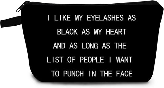 Funny Quote Print Small Cosmetic Bag -1