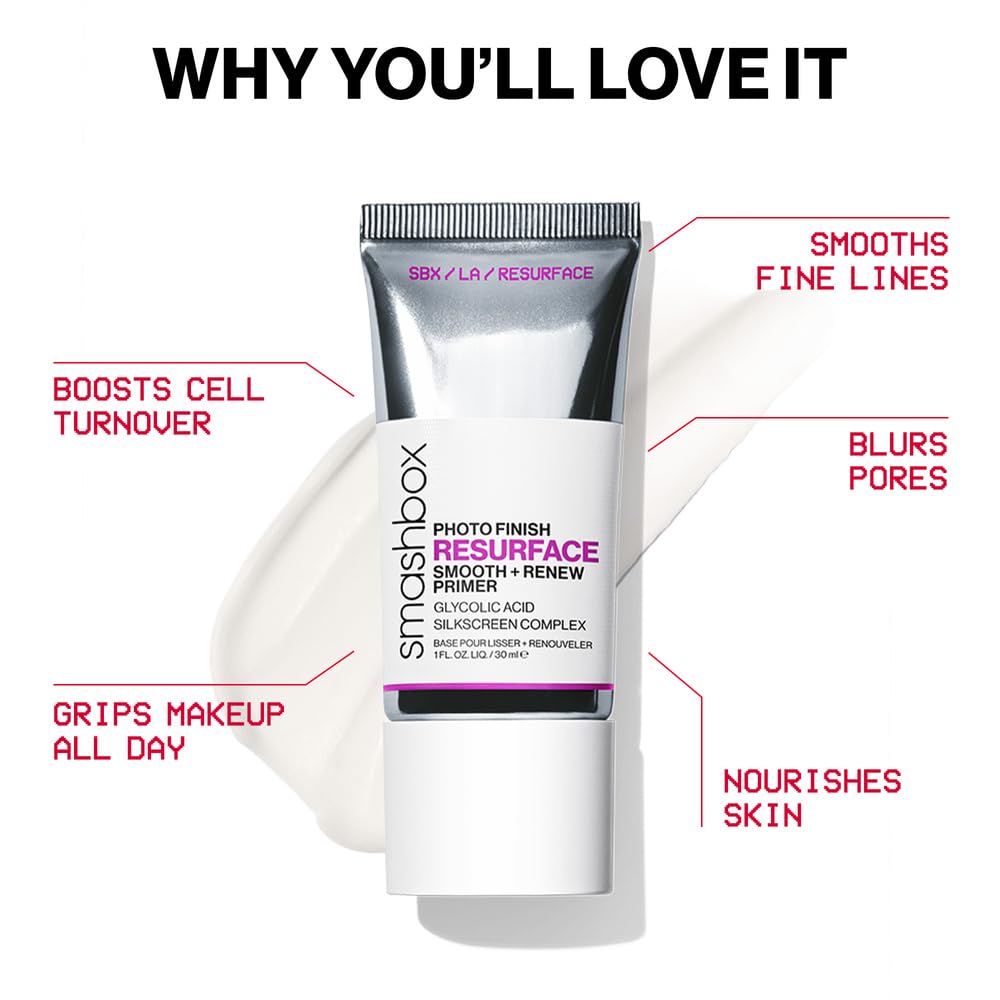 Smashbox Photo Finish Primers | Face Primers for Makeup, Smooths Skin & Extends Makeup Wear | Hydrating, Pore-Minimizing & Mattifying Formulas