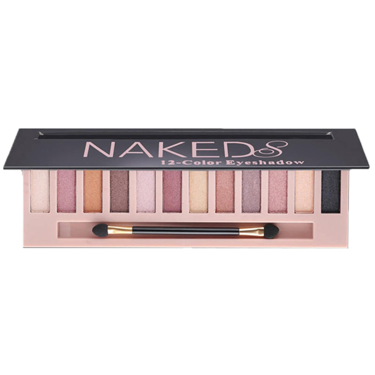 BOLOPER 2 Pack 12 Colors Makeup Nude Colors Eyeshadow Palette Natural Nude Matte Shimmer Glitter Pigment Eye Shadow Pallete Set Waterproof Smokey Professional Beauty Makeup Kit (2 PCS)