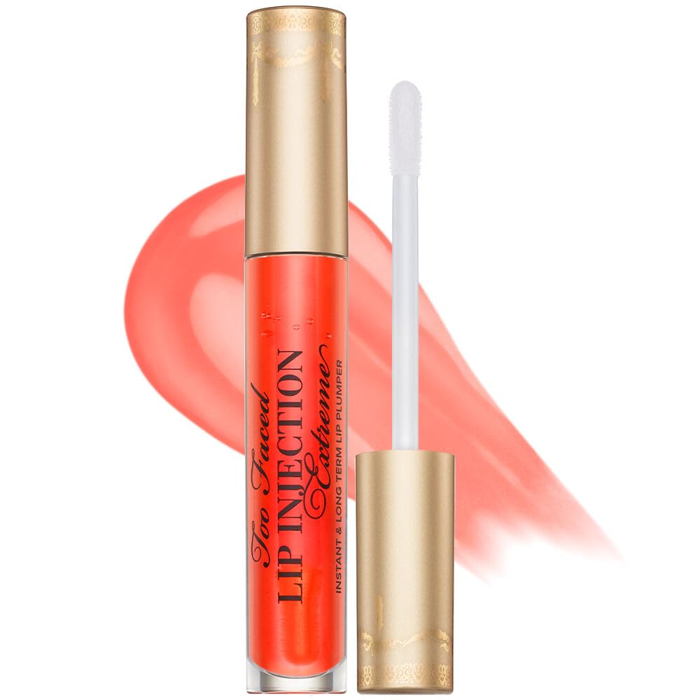 Too Faced Lip Injection Lip Plumper | Hydrating Lip Gloss for Fuller-Looking Lips | Original, Maximum Plump, Cooling Gloss & Plumping Click Formulas