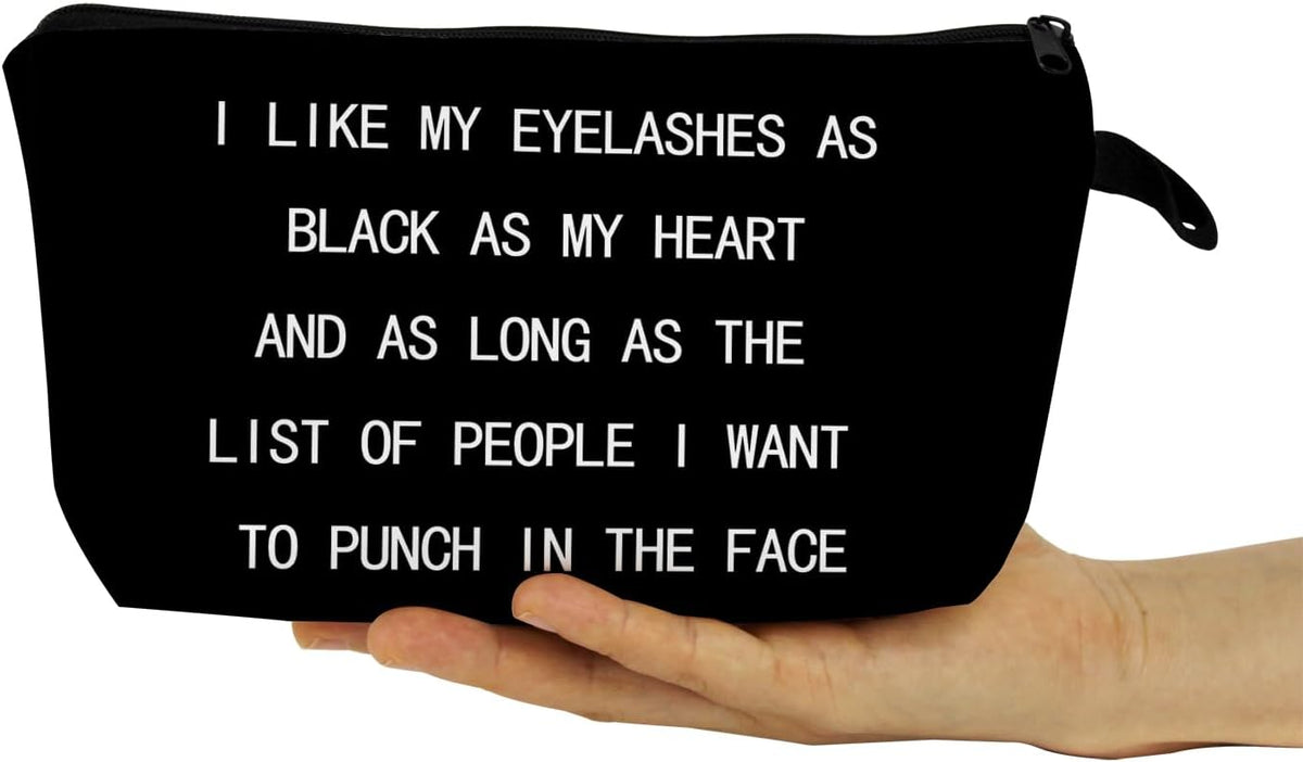 Funny Quote Print Small Cosmetic Bag -1
