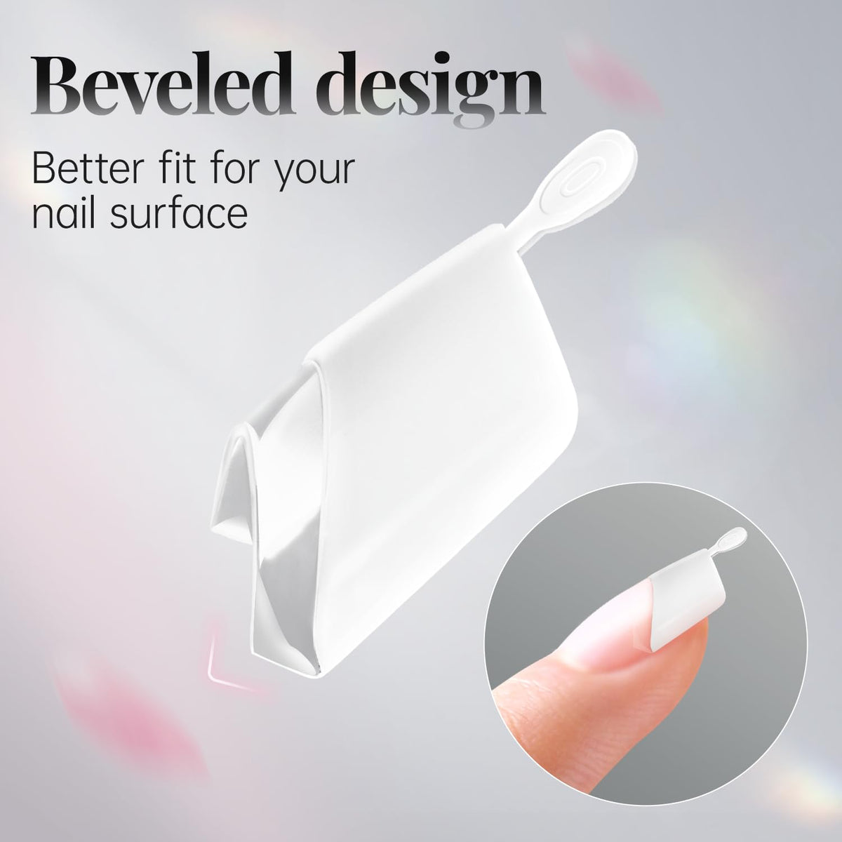 krofaue Extra Long Stiletto Nail Tips - False Clear Nais