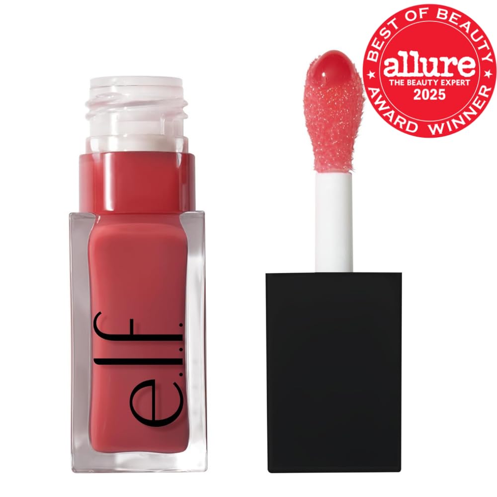 e.l.f. Glow Reviver Lip Oil, Tinted, Hydrating & Non-Sticky, Jam Session