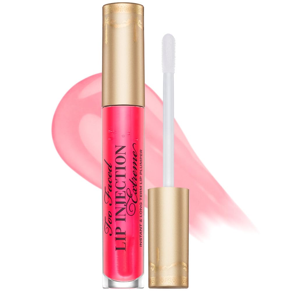 Too Faced Lip Injection Lip Plumper | Hydrating Lip Gloss for Fuller-Looking Lips | Original, Maximum Plump, Cooling Gloss & Plumping Click Formulas