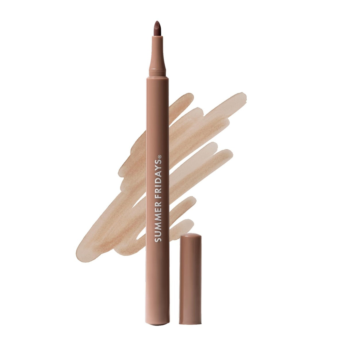 Summer Fridays Flushed Lip Stain Liner, 12hr Wear & Transfer-Proof, Rosette