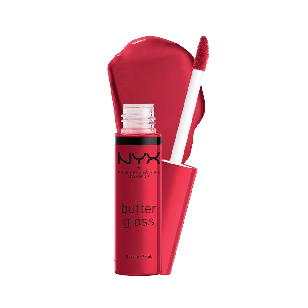 NYX PROFESSIONAL MAKEUP Butter Gloss, Non-Sticky Lip Gloss - Rocky Road (Wine)