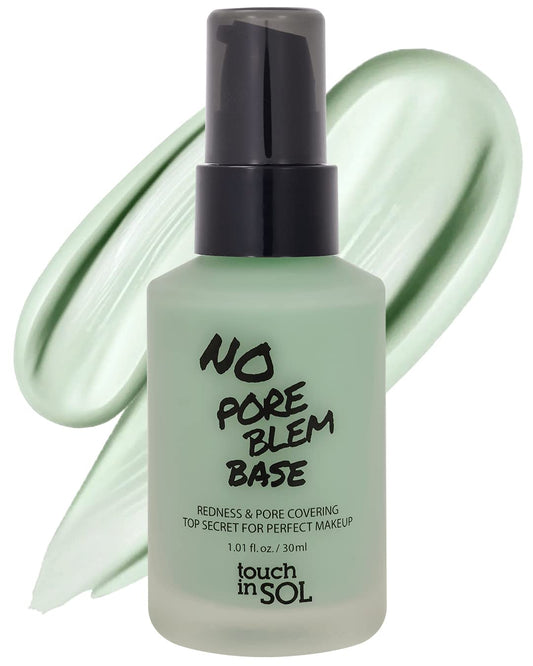 TOUCH IN SOL No Poreblem Primer – Pore Primer for Korean Makeup, Mattifying Primer for Oily Skin, Pore Eraser for Large Pores, Blurring Finish from K Beauty (1.01 fl.oz/30ml)