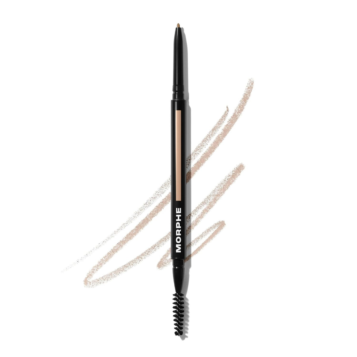 Morphe Micro Dual Eyebrow Pencil - Dual-Ended Brow Pencil Featuring a Retractable, Ultra-Precise, Pointed Tip - Richly Pigmented, Smooth-Gliding, Long-Lasting Wax Formula - Java (0.003 oz)