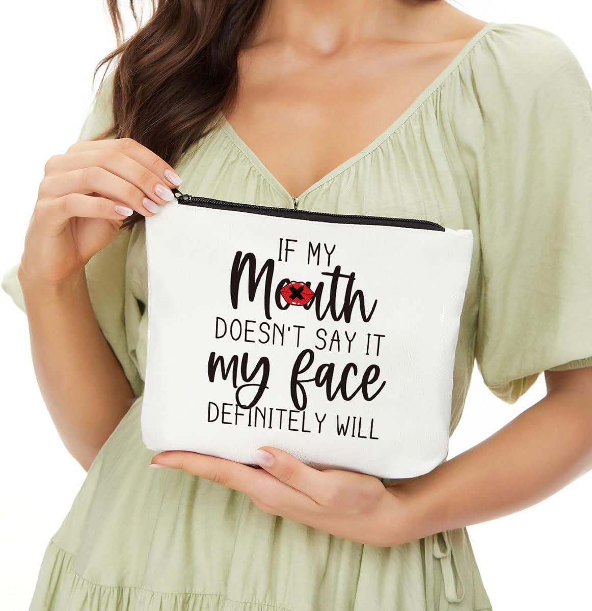 Funny Gifts for Women Makeup Bag Friendship Gifts Cosmetic Bag Zipper Pouch