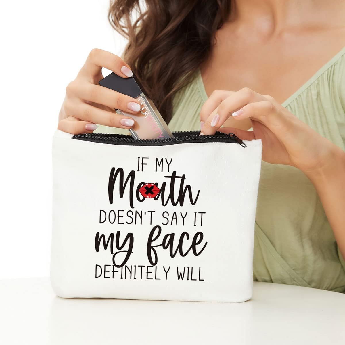 Funny Gifts for Women Makeup Bag Friendship Gifts Cosmetic Bag Zipper Pouch