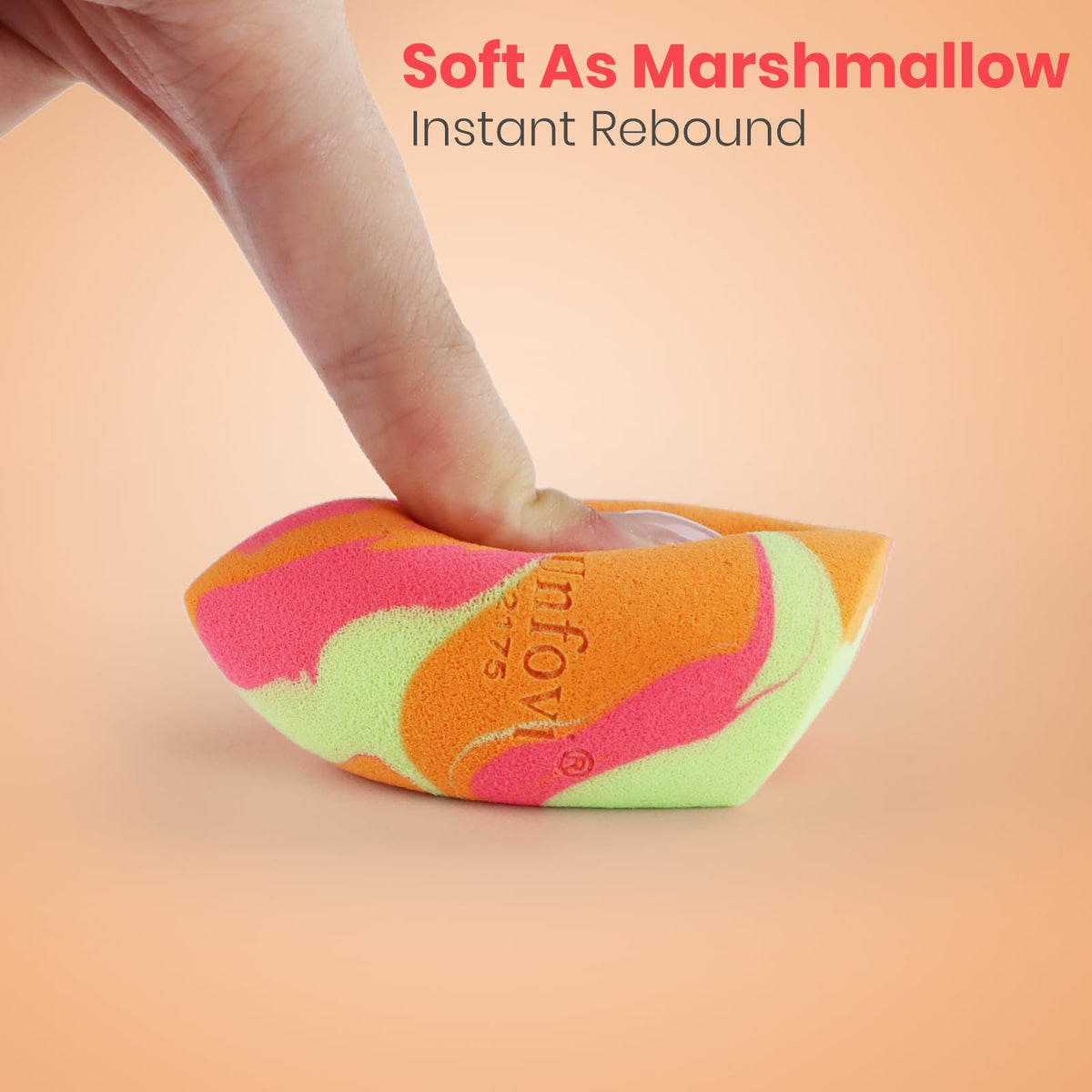 7-Pack Makeup Sponges Set, Cosmetic Sponge for Foundation & Concealer, Latex-Free Reusable Beauty Face Blender, Soft Makeup Blenders for Liquid, Cream, Powder Wet/Dry Application (Multi)